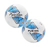 Precision Fusion IMS Training Football, White/Cyan